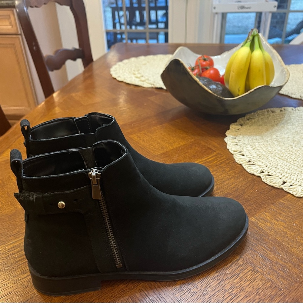 Clarks Women’s Black Ankle Boots with Side Zip